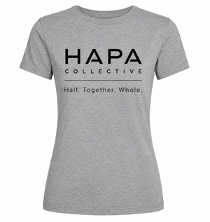 Hapa Collective - Core Wordmark Womens V-Neck (Grey)